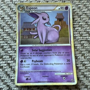 2010 Pokemon HeartGold & SoulSilver Undaunted Espeon Promos Holo #2/90 - Picture 1 of 5