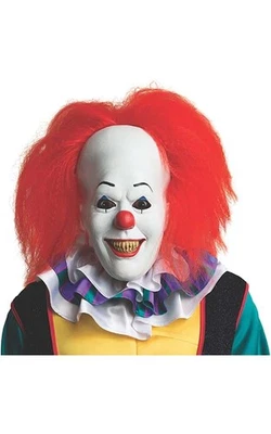 LICENSED PENNYWISE IT OVERHEAD LATEX CLOWN MASK HALLOWEEN COSTUME ACCESSORY - Image 1 of 2