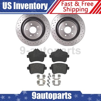 Kit de frenos traseros Brembo rotores de disco pastillas de freno para Mercedes-Benz ML250 2015 Foto 1 de 4