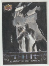 2018 Upper Deck Aliens Authentic Sketch Autograph Carolyn Craggs 1/1 !