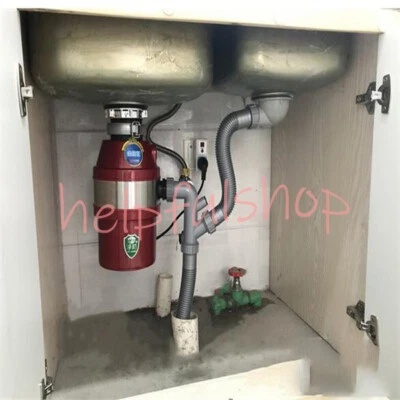 1400ML Kitchen Food Waste Processor Disposer Garbage Disposal Crusher 450W 220V - Image 1 of 4