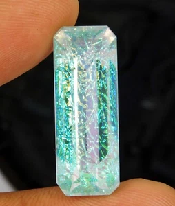 CERTIFIED 35.45 Ct Natural Monarch Fire Opal Doublet Emerald Cut Loose Gemstone - Picture 1 of 7