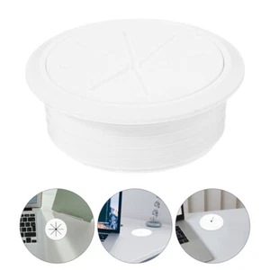  3 pcs Desk Grommet Desktop Cable Hole Covers Round Cord Hole Plugs Plastic Wire - Afbeelding 1 van 12