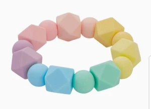 Pulsera de silicona masticable para bebés y niños sensoriales, colores pastel - Imagen 1 de 7