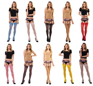Sentelegri Suspender Stockings " Adore" New Sizes S M L XL XXL 15 Denier Sheer - Picture 1 of 12