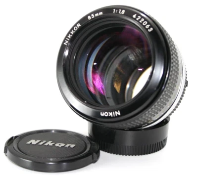 [Near Mint] Nikon Nikkor Ai 85mm F1.8  Telephoto MF Lens Japan - Image 1 of 4