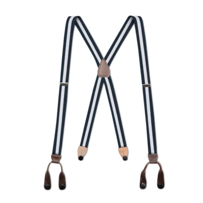 Tirantes para hombre - abotonados con orejas de cuero, hechos en EE. UU. Foto 1 de 4