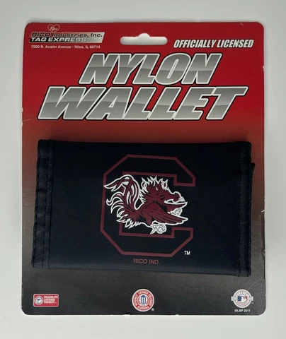 South Carolina Gamecocks Nylon Tri-Fold Wallet Cover