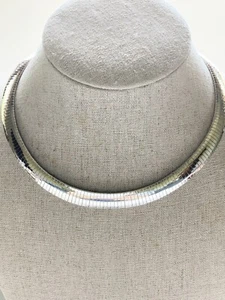 Super schwere 9mm 925 Italien Sterling Silber Omega Halskette 16" 42gr - Bild 1 von 7