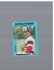 Jim Hickey Buffalo Bisons Signed 1985 TCMA Card W/Our COA