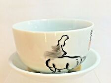 Cup & Saucer Jingderzhen Porcelain Xie Ji Hand Painted Horse