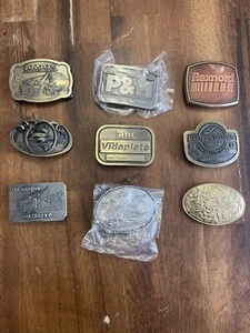 Lote de 9 hebillas de cinturón.  Empresas mineras de carbón más otras hebillas de empresa. - Imagen 1 de 6
