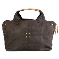 Borbonese Hobo Large In Pelle Borbonissima Nero 913360419100 borbonese  borsa donna