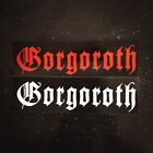 Autocollant vinyle étanche Gorgoroth 6 x 2 pouces [ durabilité HQ] métal noir