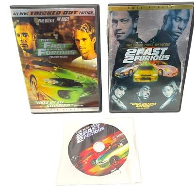 Fast and the Furious and 2 Fast 2 Furious DVDs with Bonus Making of DVD Foto 1 de 4