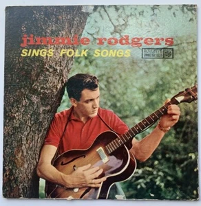 Jimmie Rodgers ~ Sings Folk Songs LP ORIG 1958 ROULETTE R-25042 MONO EXCELLENT - Picture 1 of 6