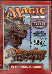 MTG: MASCHERE MERCADIANE scatola vuota Tournament Pack; usura moderata, NO CARDS, 1999 - Foto 1 di 6