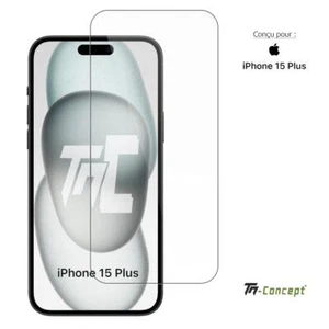 TM-Concept® Verre trempé pour Apple iPhone 15 Plus - 0,26mm - Radian 2.5D - Imagen 1 de 7