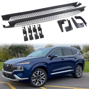 2X Running Boards Side Step fit for Hyundai Santa Fe 2019-2023 Nerf Bar - Picture 1 of 7