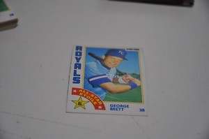 1984 opc o pee chee baseball card # 223 George Brett AS all star Kansas city hof