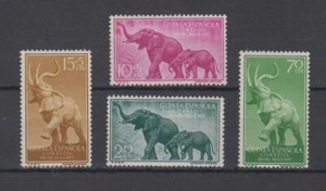 SPANISH GUINEA SPAIN ESPAÑA 1957 COMPLETE SET MINT MNH EDIFIL 369/72 ELEPHANTS - Picture 1 of 1