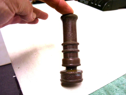 Antique Boston Solid Brass - Water Hose Nozzle - Spigot Made in USA Cover