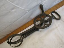 Large Antique Dover Egg Beater Whip Mixer Unique Kitchen Hand Tool 1893 Pat
