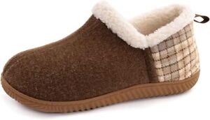 Women's Cozy Faux Sherpa Wool Slippers with Drawstring Memory Foam House Shoes