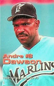 AT&T Phone Card - Andre Dawson - FL Marlins - 1996 Collector Series #3 - Picture 1 of 5