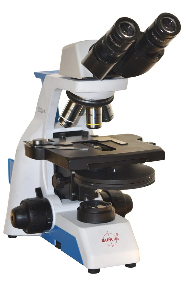 Microscopio de contraste de fase Brightfield con torreta condensador universal LED brillante Foto 1 de 4