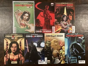 CRIMSON REIGN STAR WARS #1 SET OF 7 1:25 LOPEZ KNIGHTS REN VARIANT COMIC BOOK BA - Picture 1 of 8