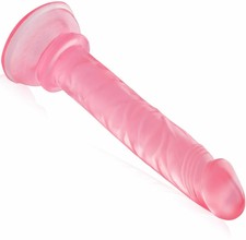 Dildo für Vagina Anus Penis Plug mit Saugnapf rosa
