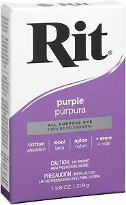 Rit Dye Powder Fabric All Purpose Dye Powdered1 Assorted Colors 1/8 Oz Boxes 