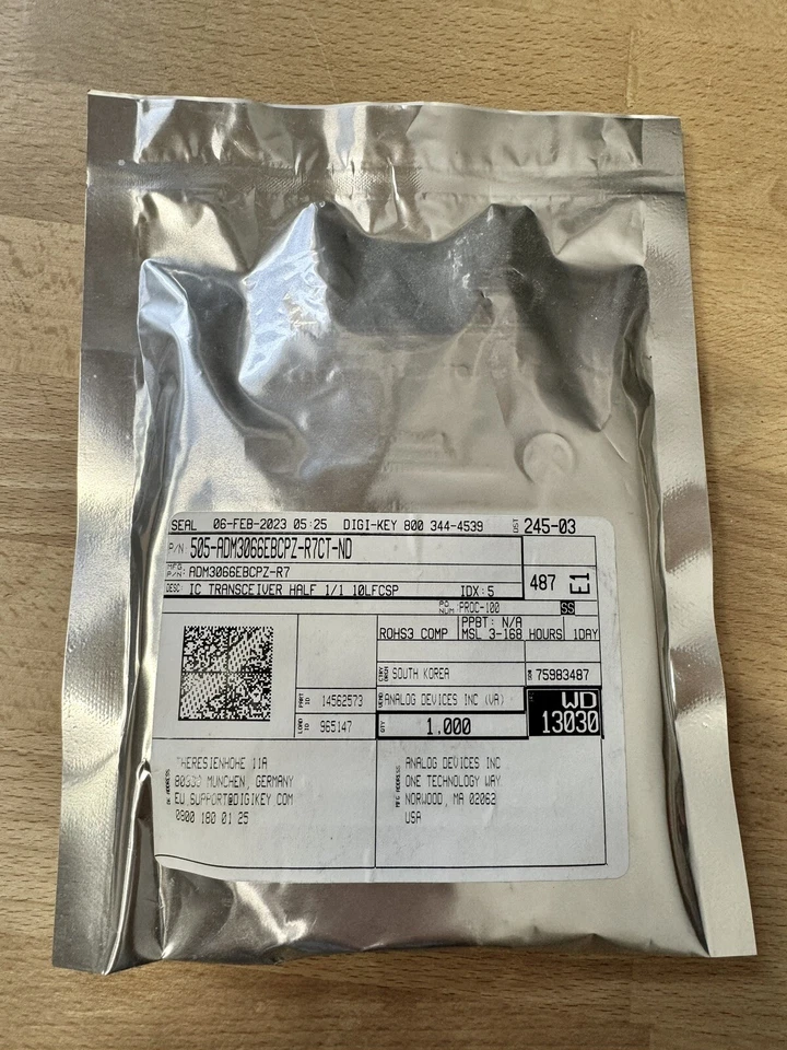Top Deal! ADM3066EBCPZ-R7CT-ND OVP with Invoice / 1.000 Units / Analog Devices - Bild 1 von 4