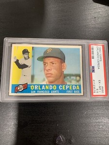 1960 topps orlando cepeda 450 PSA 6.5