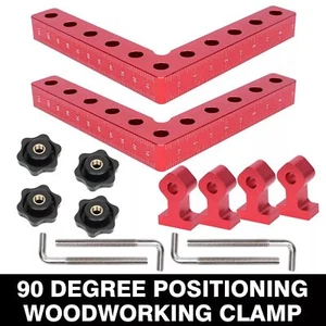 90 Degree Positioning Squares Right Angle Clamp Woodworking Carpenter Tool - Picture 1 of 14