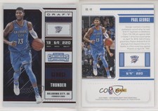 2018 Panini Contenders Draft Picks Ticket Red Foil Paul George (Blue Jersey)