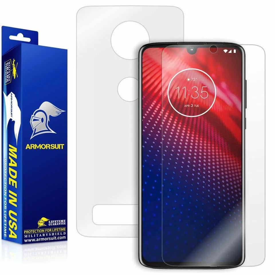 ArmorSuit MilitaryShield Motorola Moto Z4 Screen Protector + Full Body Skin USA - Image 1 of 4