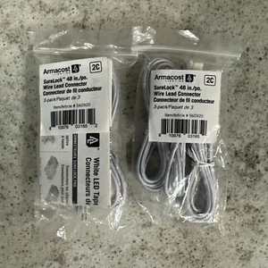 Surelock White/single Color Led Tape Light Extension Connector 6 Pack 560920 - Picture 1 of 2