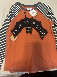Mud Pie Boys Halloween Top Shirt Long Sleeve 4T/5T NEW - Picture 1 of 3