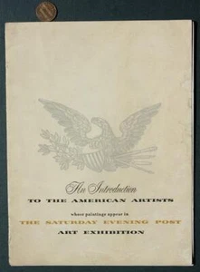 1955 Philadelphia Pennsylvania Saturday Evening Post Artist Bios Book Rockwell-- - Picture 1 of 1