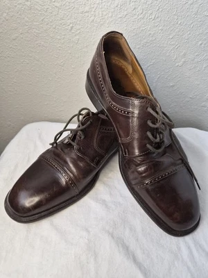 Zapatos de Vestir FRATELLI BORGIOLI Cuero Marrón Hechos a Mano en Italia Talla 9 EE. UU. Foto 1 de 4