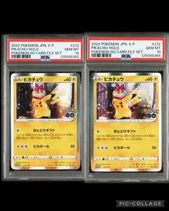 PSA 10 Pikachu 272/S-P Pokemon Go Juego de Archivo de Cartas Pokemon Tarjeta Japonesa Secuencial - Imagen 1 de 7