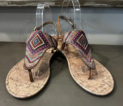 Sandalias Sam Edelman Tanga Talla 10 Mujer Azteca Suroeste Slingback Foto 1 de 4