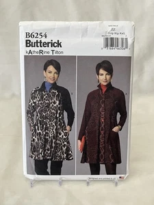 Vestido Abrigo Butterick B6254 Columpio Katherine Tilton Misses Patrón de Costura l-xxl - Imagen 1 de 3