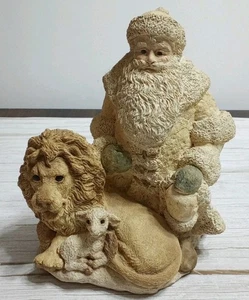 De colección La leyenda de Santa Claus, león victoriano y cordero Santa por Suzan Bradford - Imagen 1 de 8