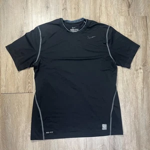 Nike Pro Combat Herren T-Shirt Large Black Fitted Dri Fit Schwarz Gym Training - Bild 1 von 6
