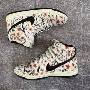 Men's 2016 Nike SB Dunk Pro High Cherry Blossom Sail Black Sz 9.5 (305050-106) - Picture 1 of 8