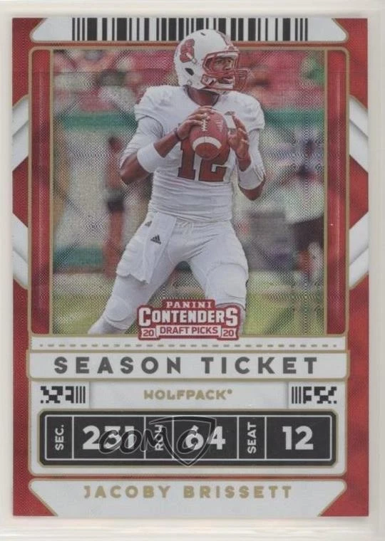 2020 Panini Contenders Draft Picks Game Ticket Jacoby Brissett #44 - Image 1 of 2
