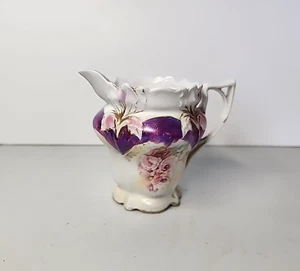1904-1918 RS Prussia Porcelain Creamer Hand-painted Floral - Picture 1 of 7